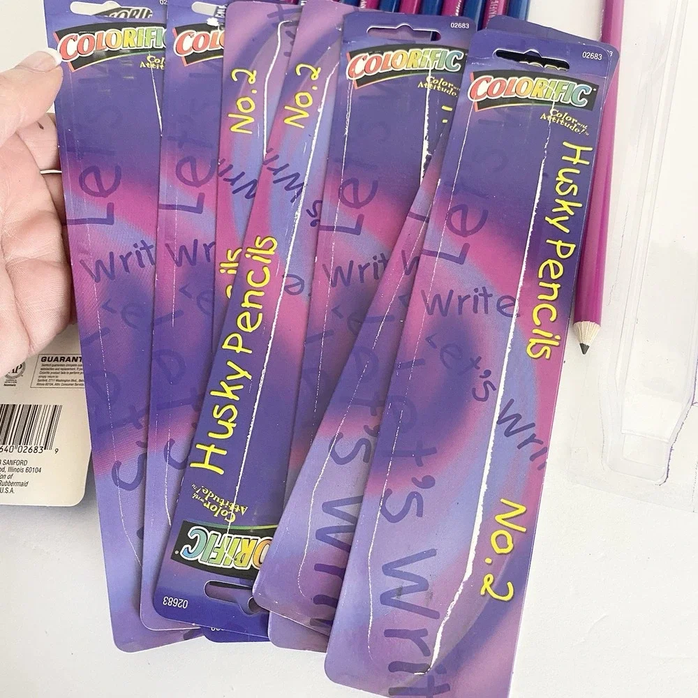 Vtg Colorific Husky Pencils No 2‎ PMA Non Toxic Sanford Lot Of 24 USA 2003 NOS